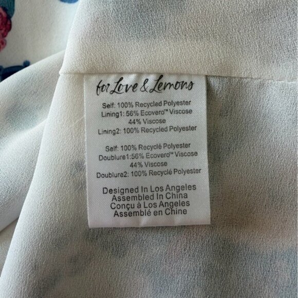 For Love & Lemons Audrey Floral Maxi Dress sz L - Picture 15 of 15